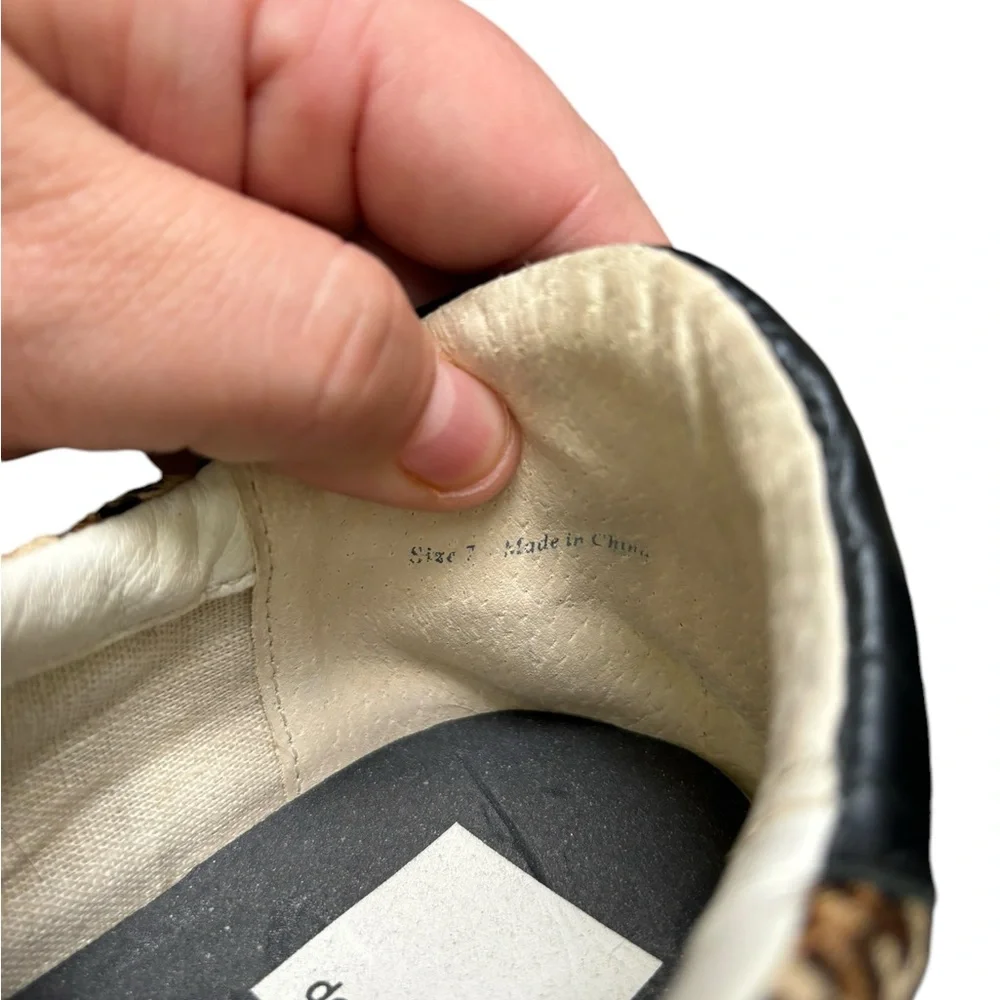 DOLCE VITA Dark Leopard Calf Leopard Nino Lace Up Sneaker SZ: 7 - Picture 6 of 6